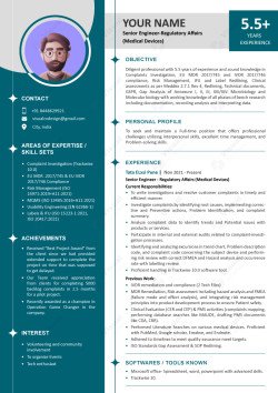Senior Engineer-Regulatory Affairs